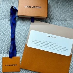 Authentic Louis Vuitton Box/Ribbon/Envelope